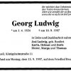 Ludwig Georg 1924-1997 Todesanzeige